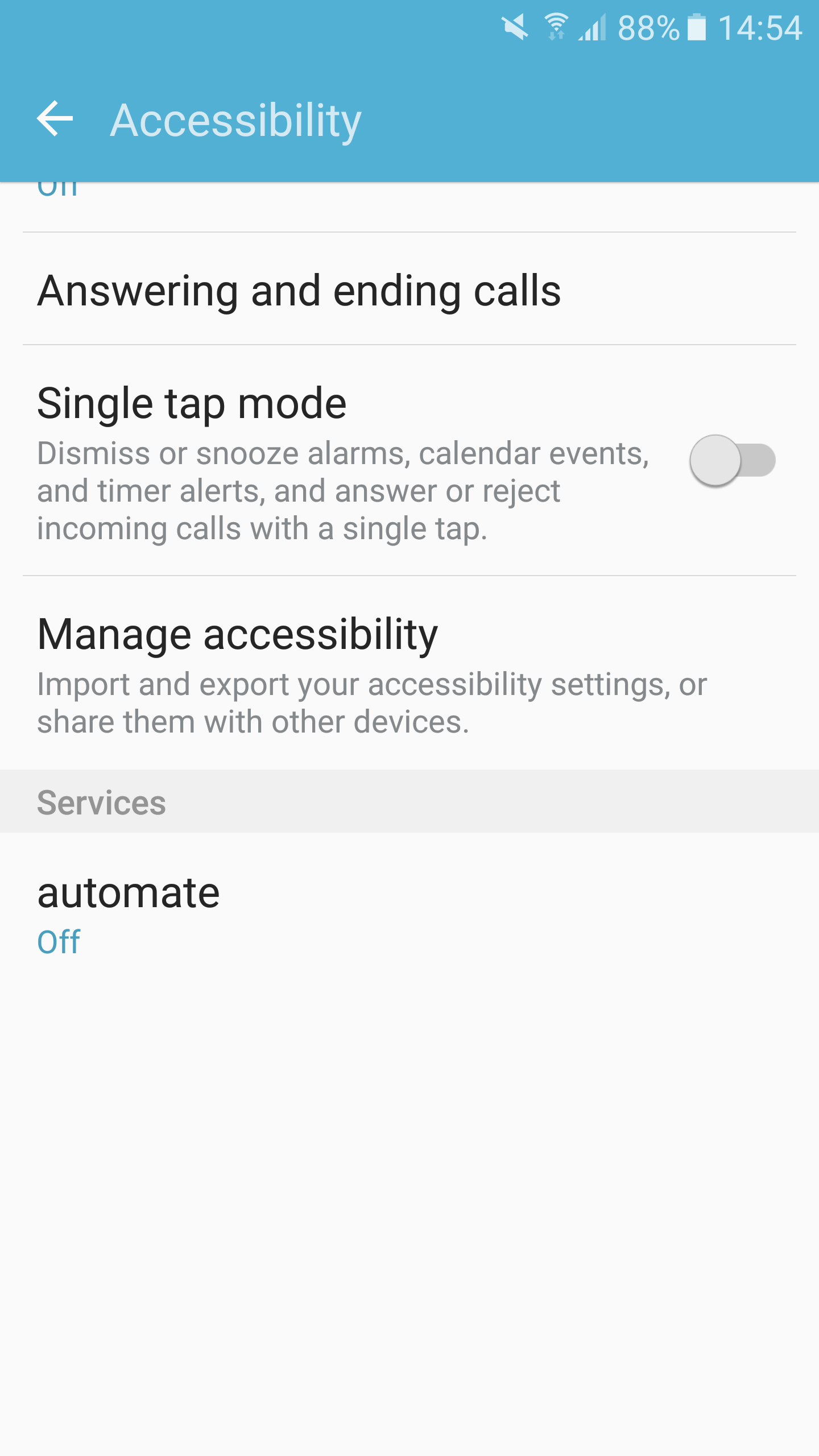 Androidaccessibility settings